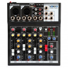 Vonyx VMM-F401 4-Channel Music Mixer